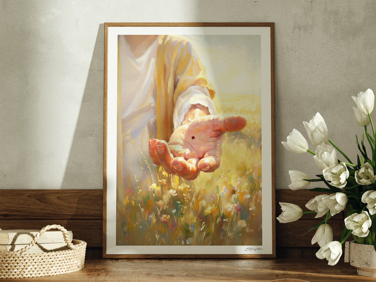 By His Wounds #3 | Signed Handmade Art Print