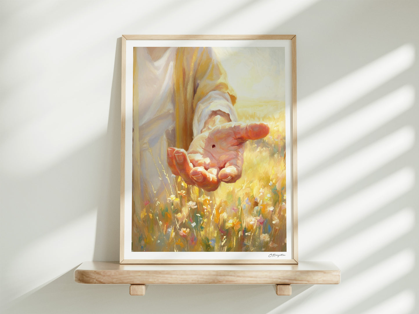 By His Wounds #3 | Signed Handmade Art Print