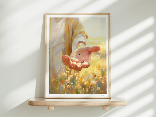 By His Wounds #3 | Signed Handmade Art Print