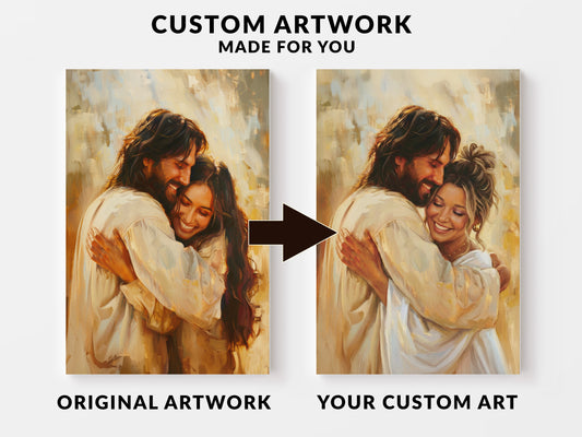 Welcome Home Custom Canvas Artwork | Hand Embellished Personalized Canvas
