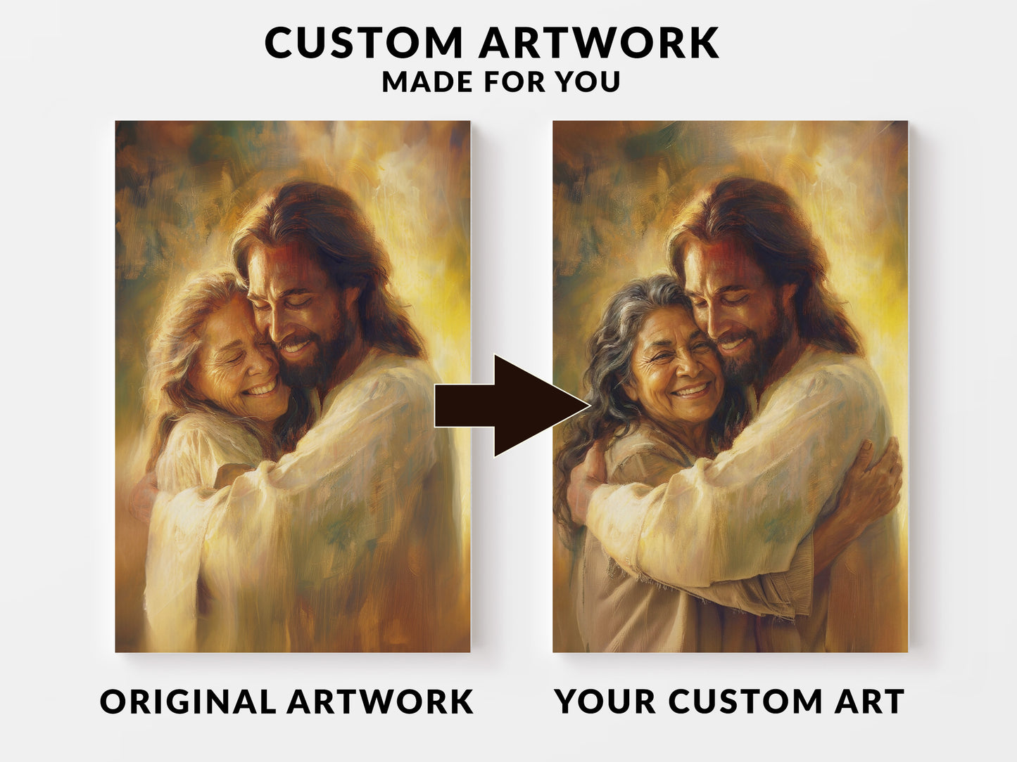 Welcome Home #2 Custom Canvas Artwork | Hand Embellished Personalized Canvas