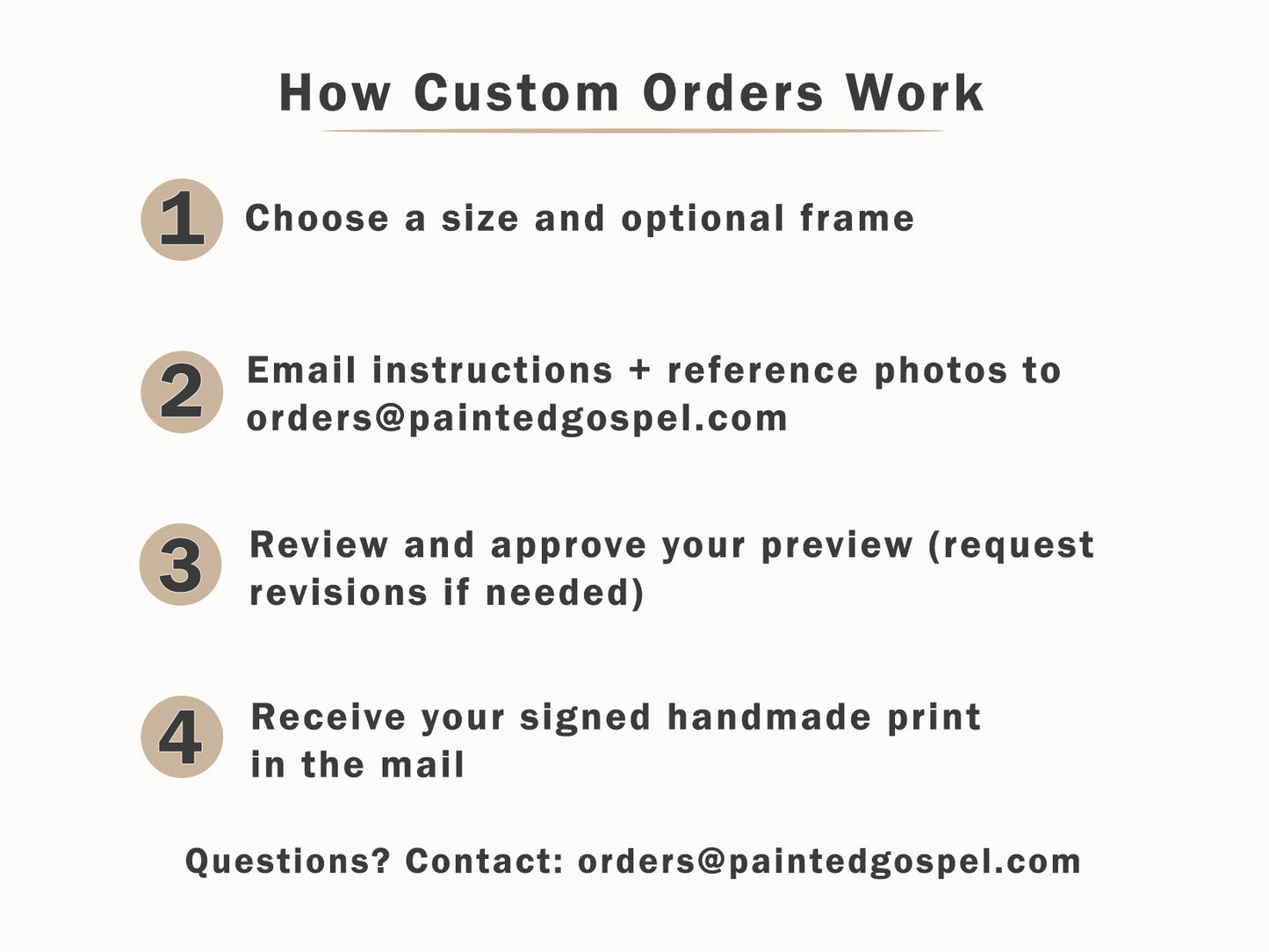Walk By Faith Custom Artwork on Fine Art Paper | Personalized Signed Art Print