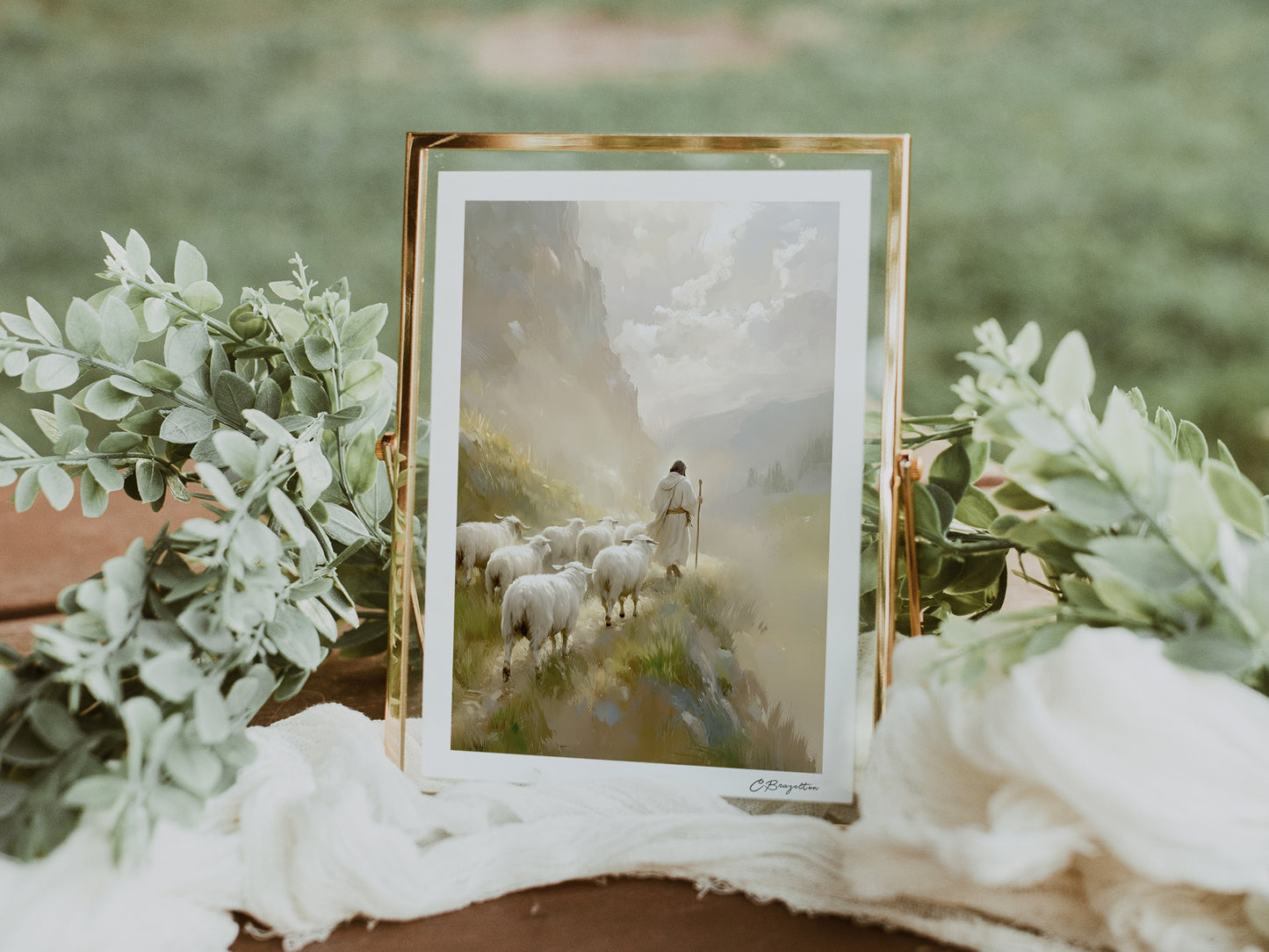 He Leadeth Me | Signed Handmade Art Print