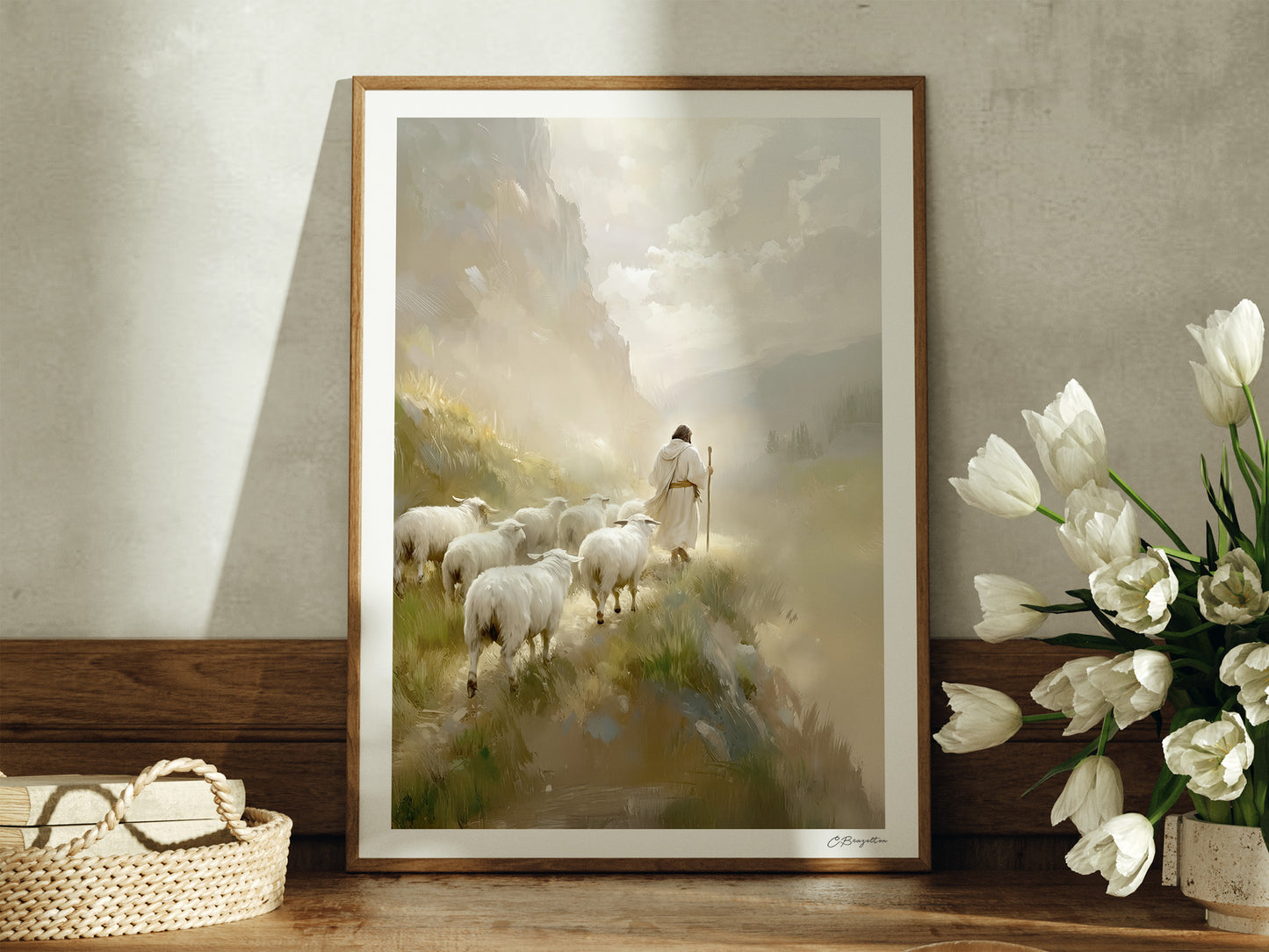 He Leadeth Me | Signed Handmade Art Print