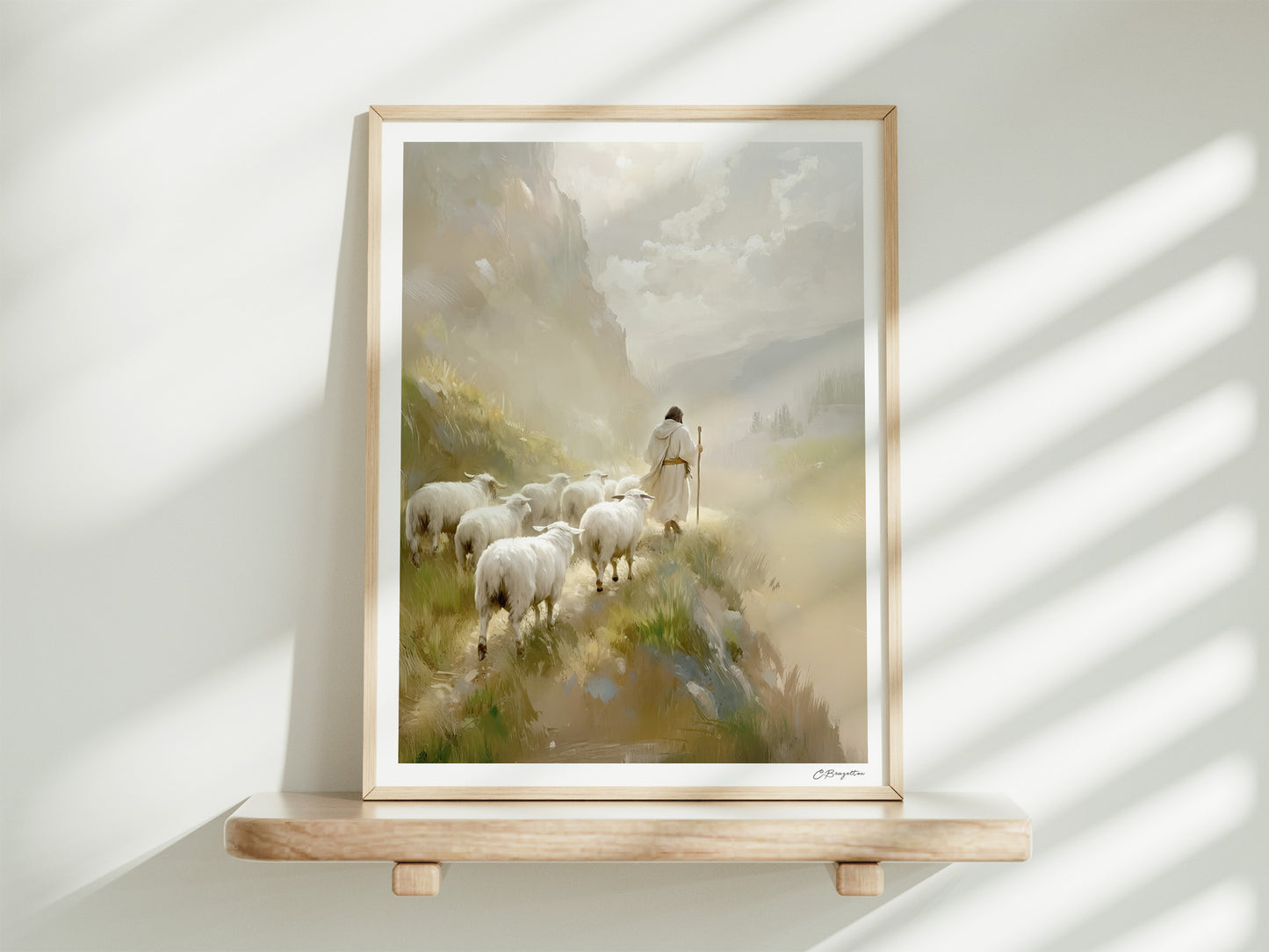 He Leadeth Me | Signed Handmade Art Print