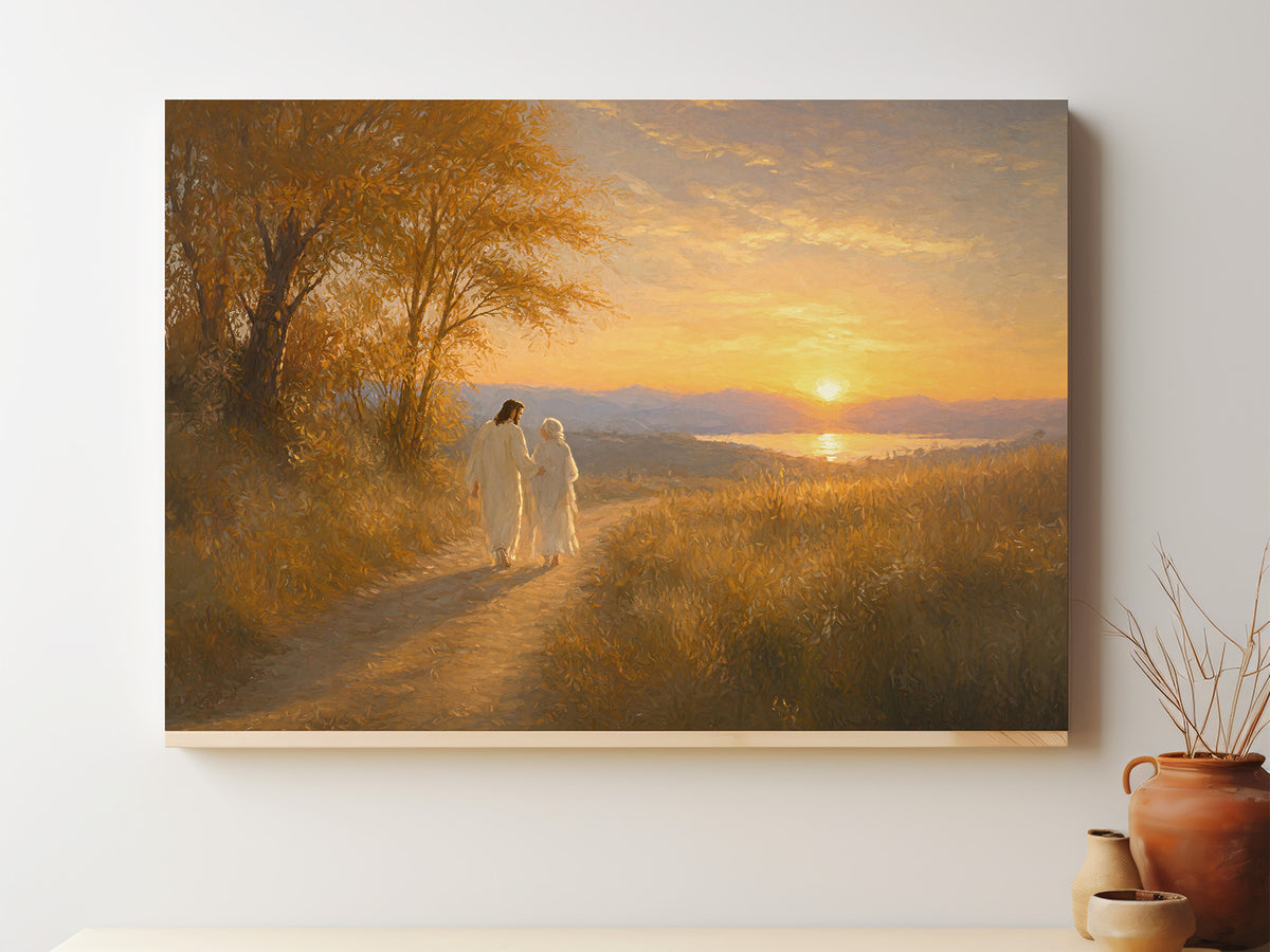 He Walked Me Home | Canvas Artwork