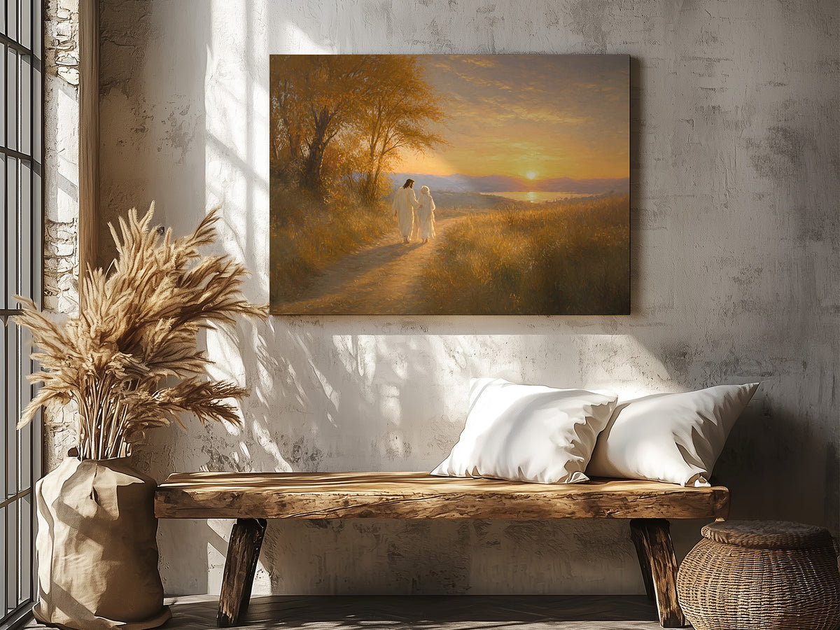 He Walked Me Home | Canvas Artwork