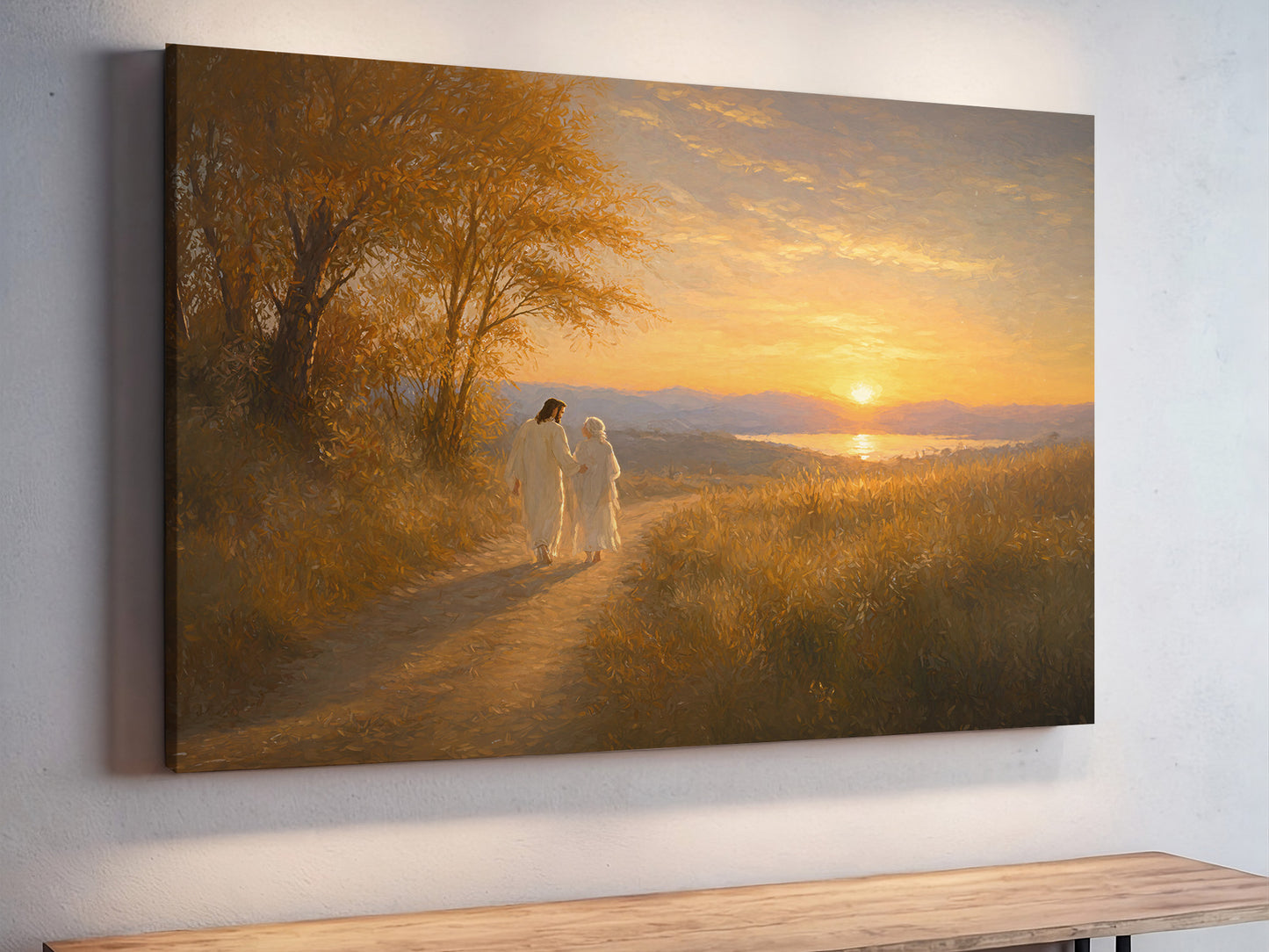 He Walked Me Home | Canvas Artwork