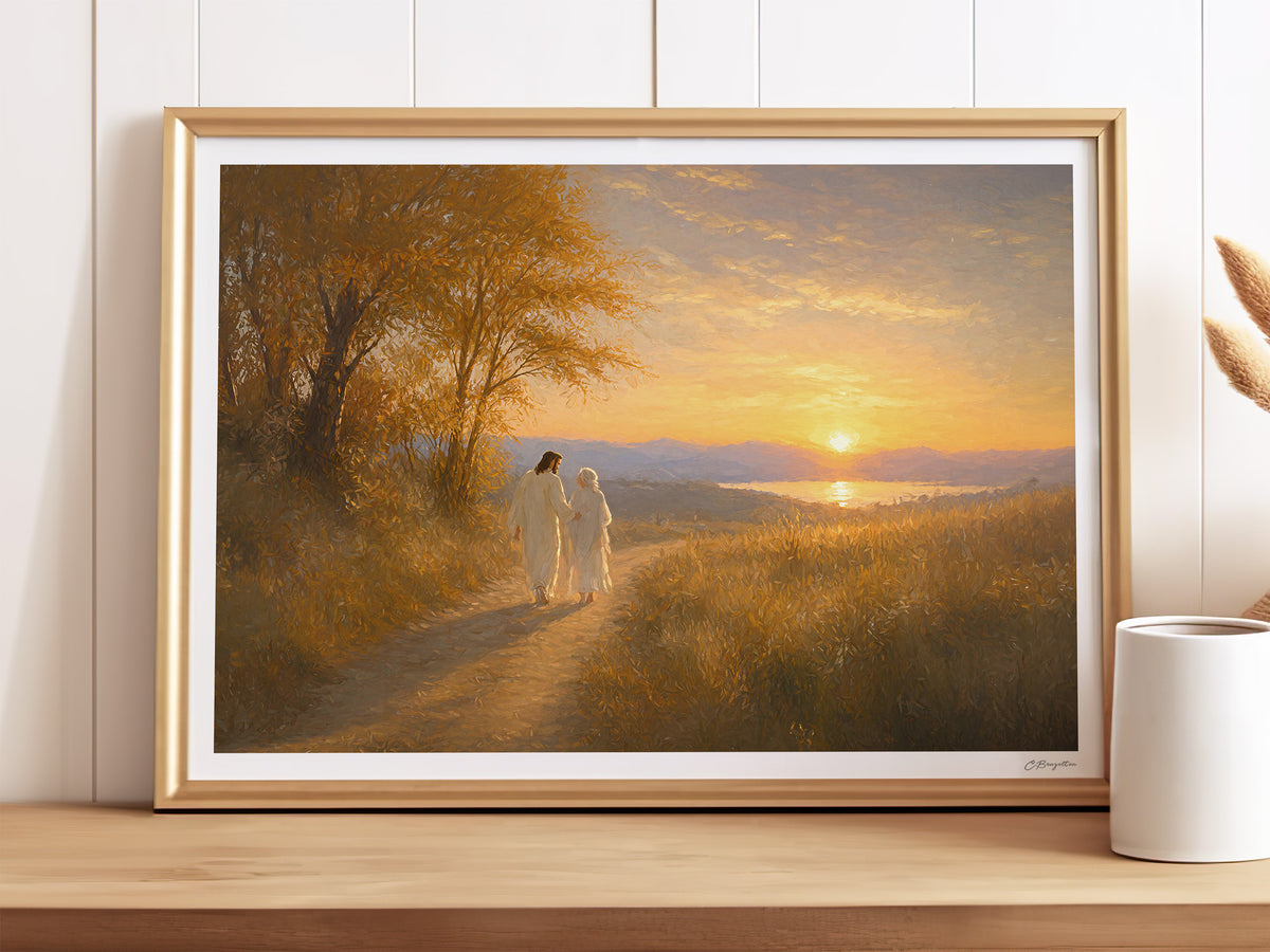 He Walked Me Home | Signed Handmade Art Print