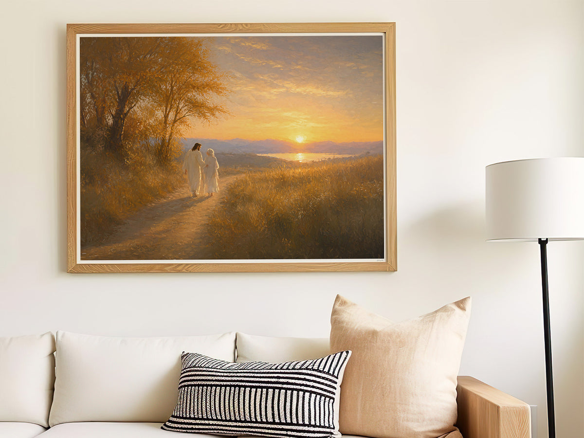 He Walked Me Home | Signed Handmade Art Print