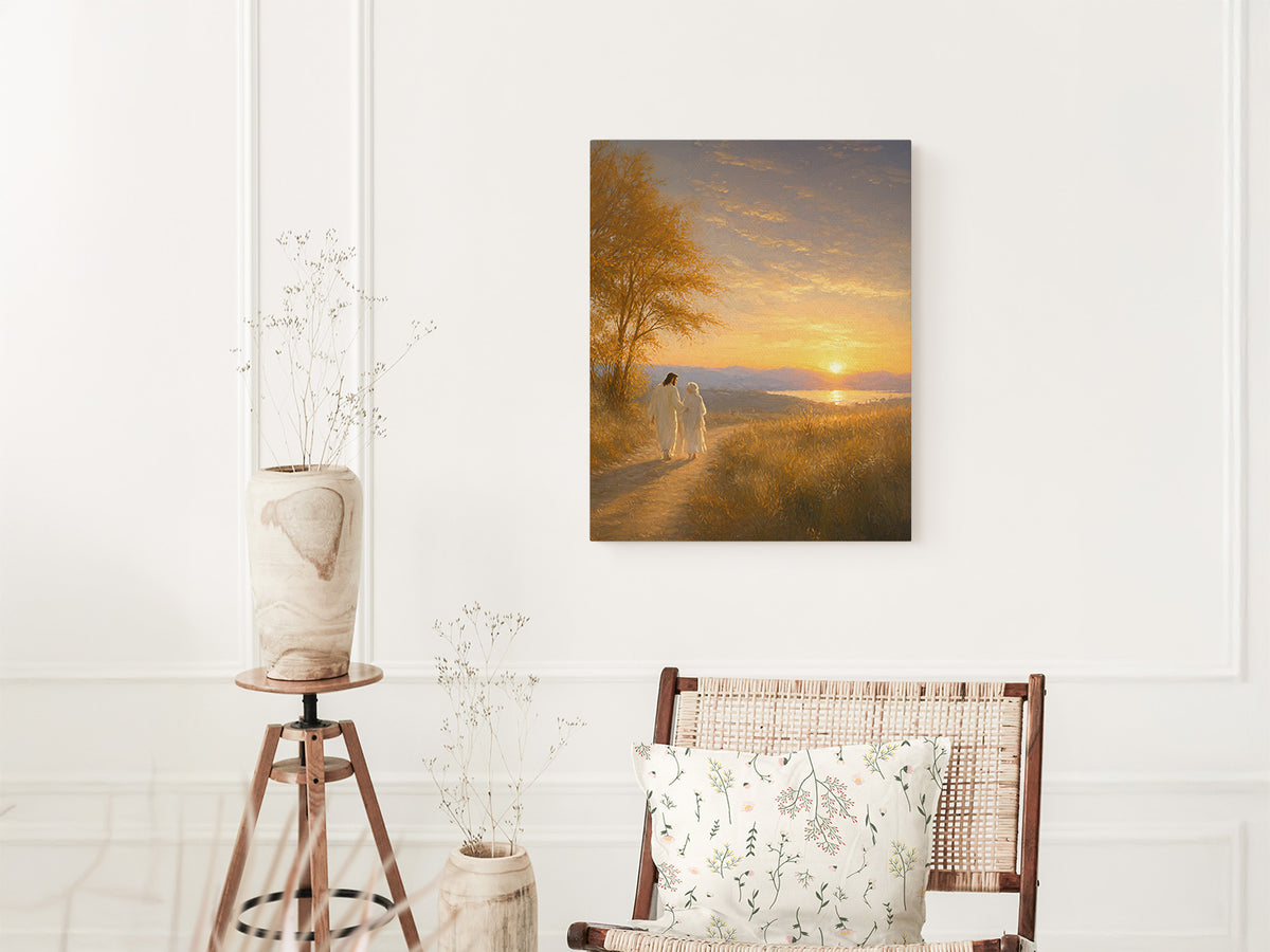 He Walked Me Home | Canvas Artwork