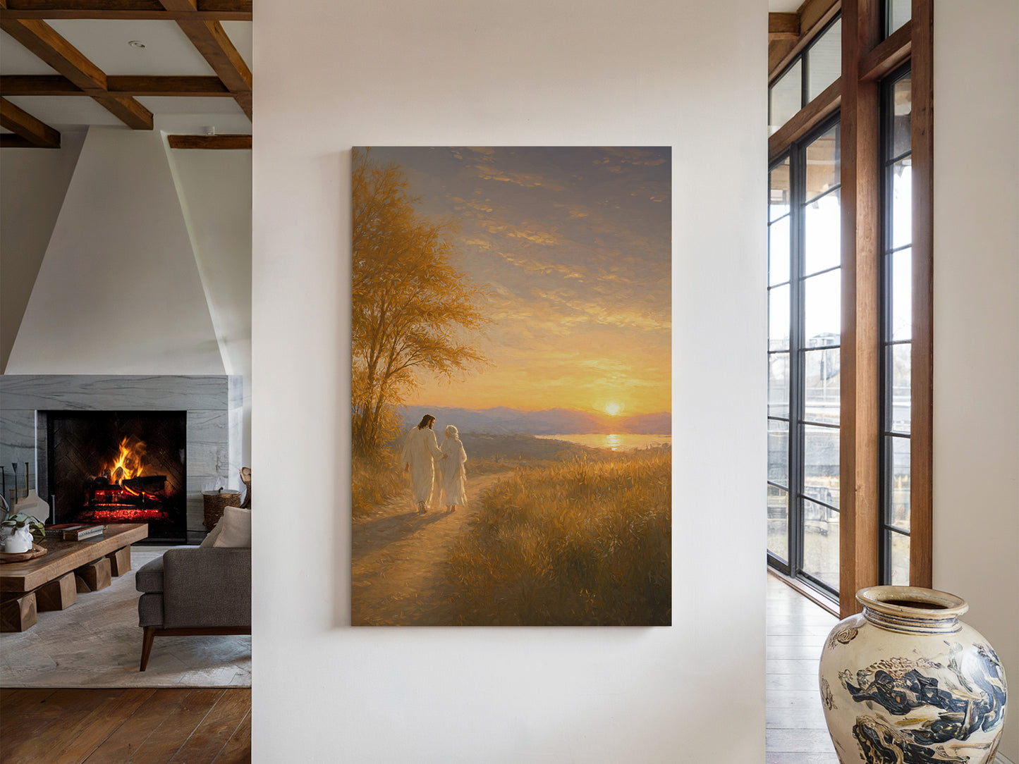 He Walked Me Home | Canvas Artwork