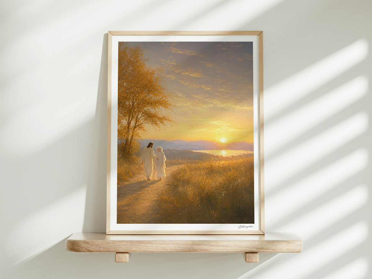 He Walked Me Home | Signed Handmade Art Print
