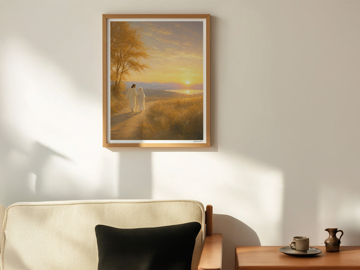 He Walked Me Home | Signed Handmade Art Print