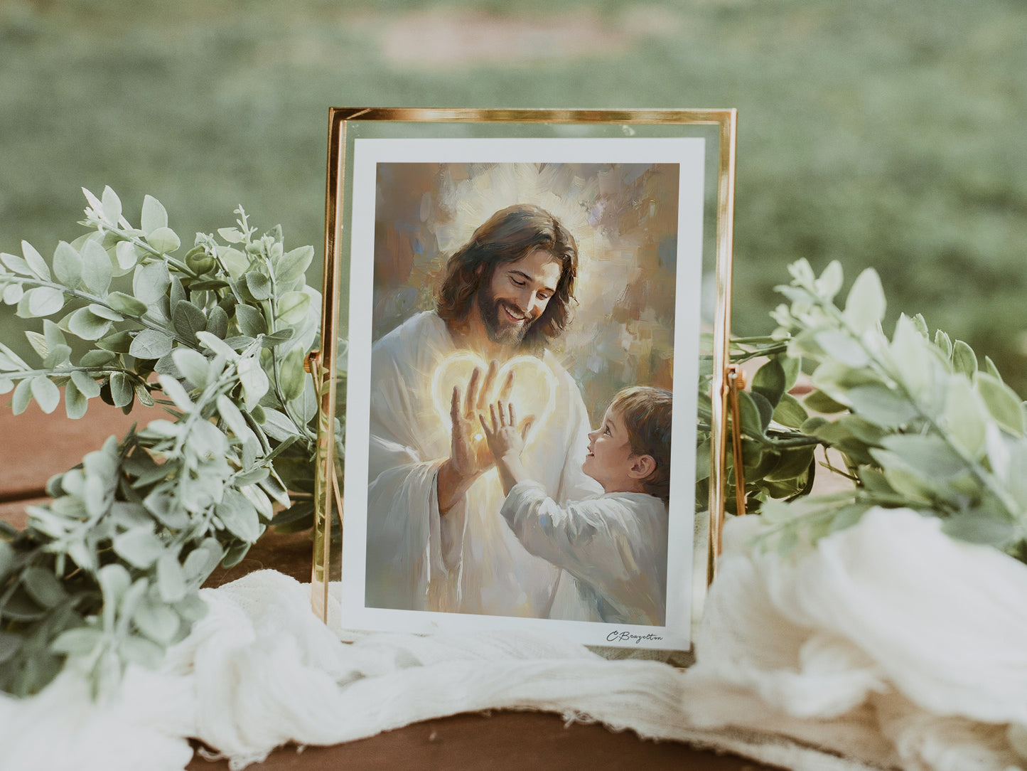 In His Hands | Signed Handmade Art Print