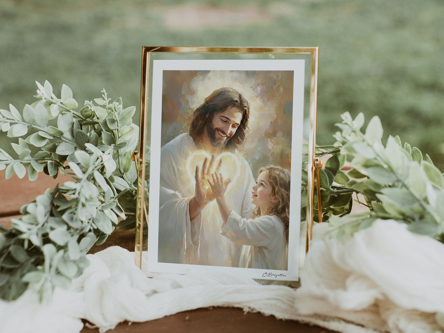 In His Hands | Signed Handmade Art Print