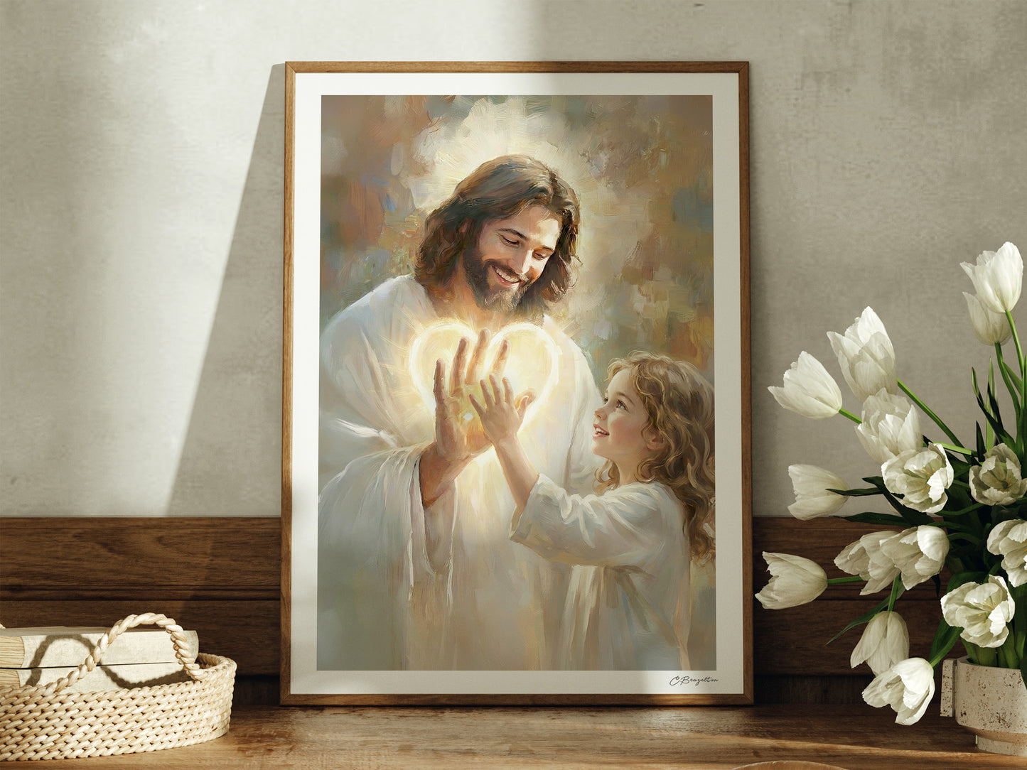 In His Hands | Signed Handmade Art Print