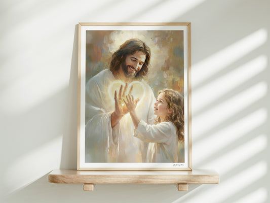 In His Hands | Signed Handmade Art Print