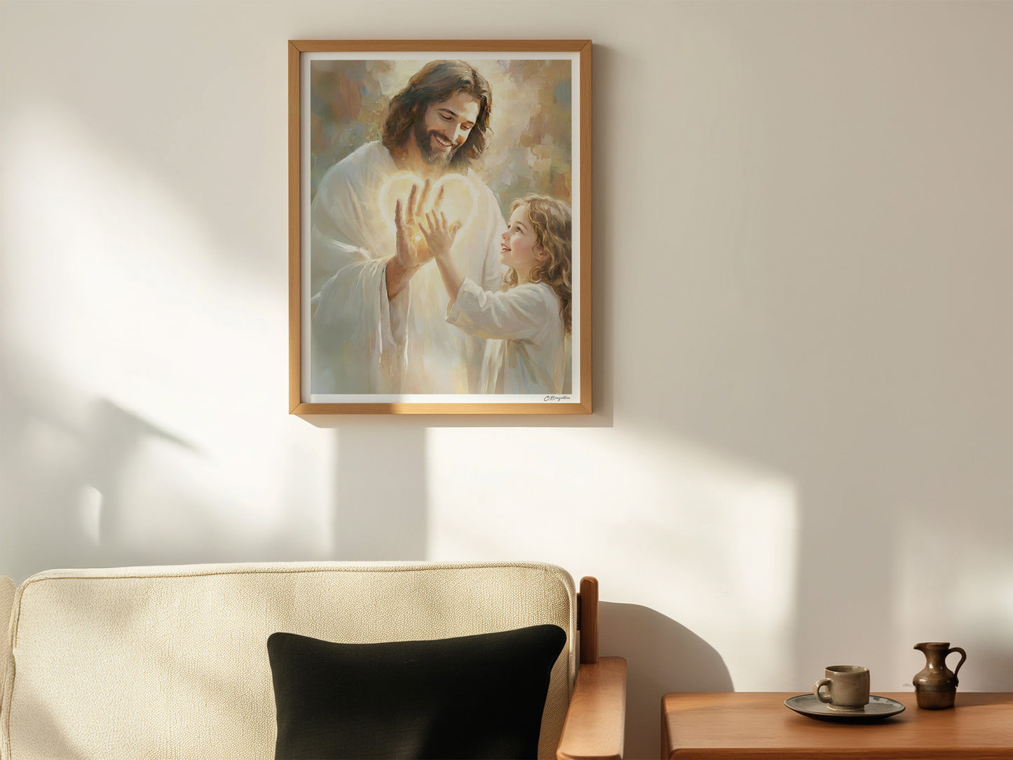 In His Hands | Signed Handmade Art Print