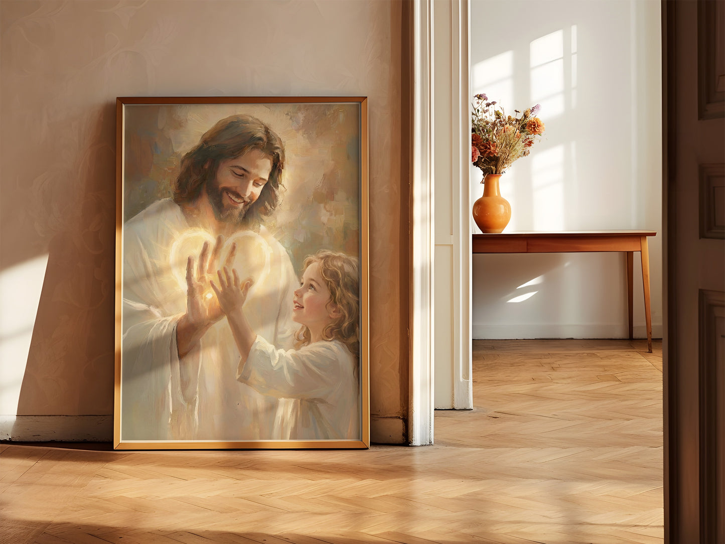 In His Hands | Signed Handmade Art Print