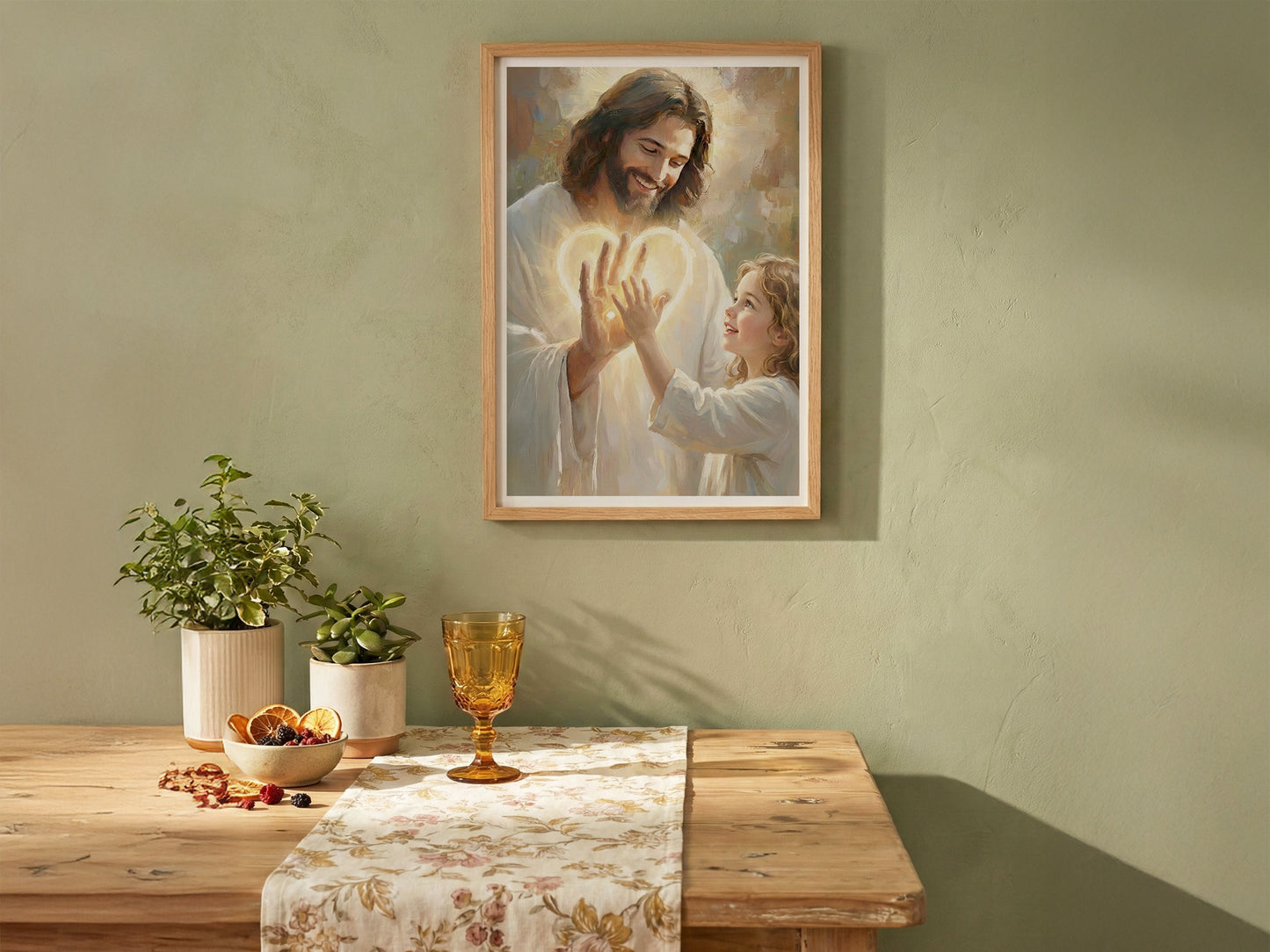 In His Hands | Signed Handmade Art Print