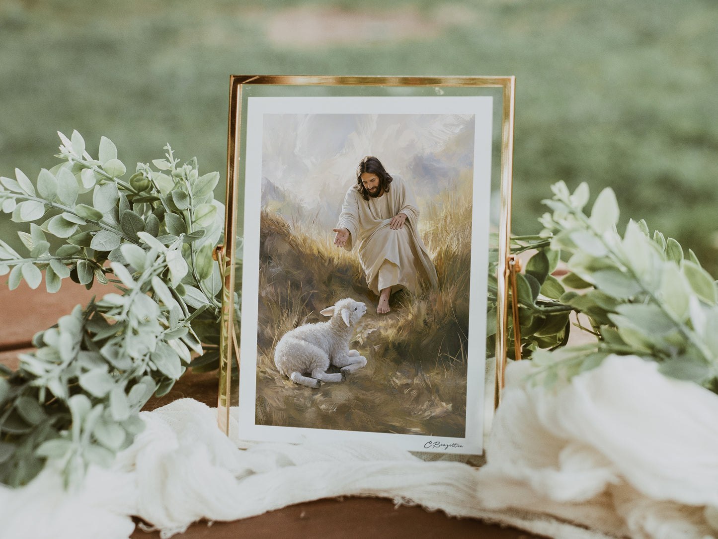 My Shepherd Rescued Me | Signed Handmade Art Print