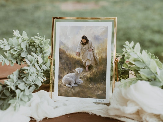 My Shepherd Rescued Me | Signed Handmade Art Print