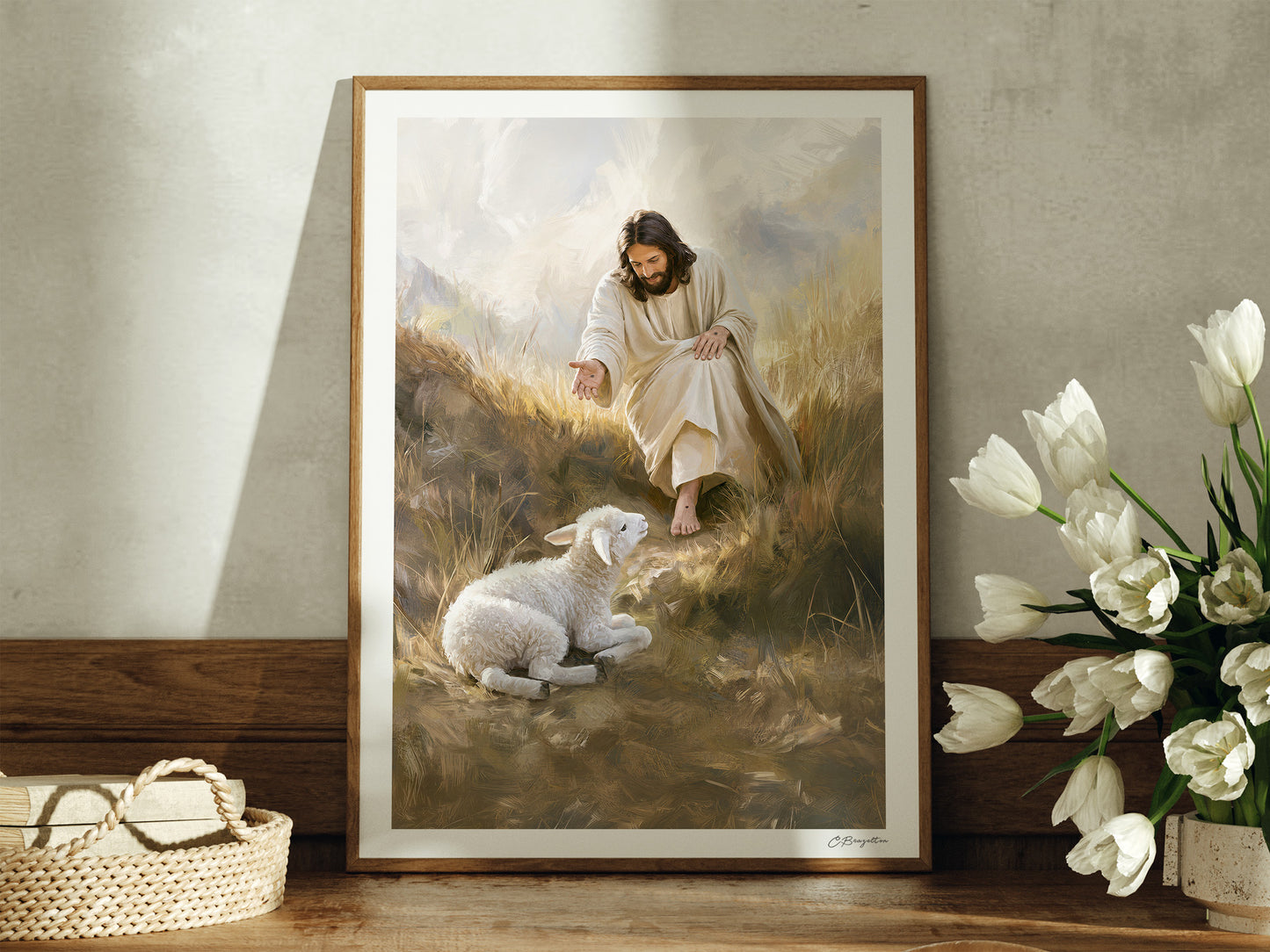 My Shepherd Rescued Me | Signed Handmade Art Print