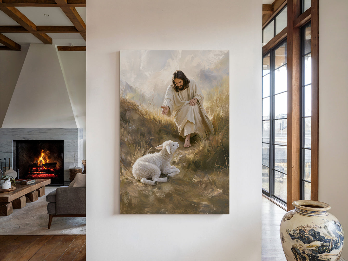 My Shepherd Rescued Me | Canvas Artwork
