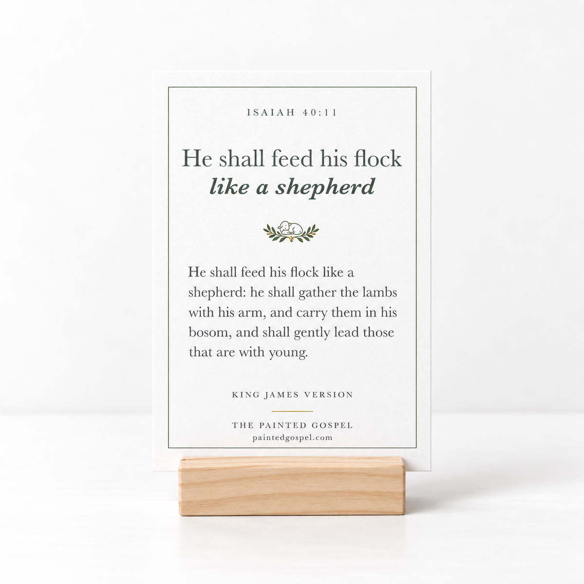 Wooden Scripture Display Block