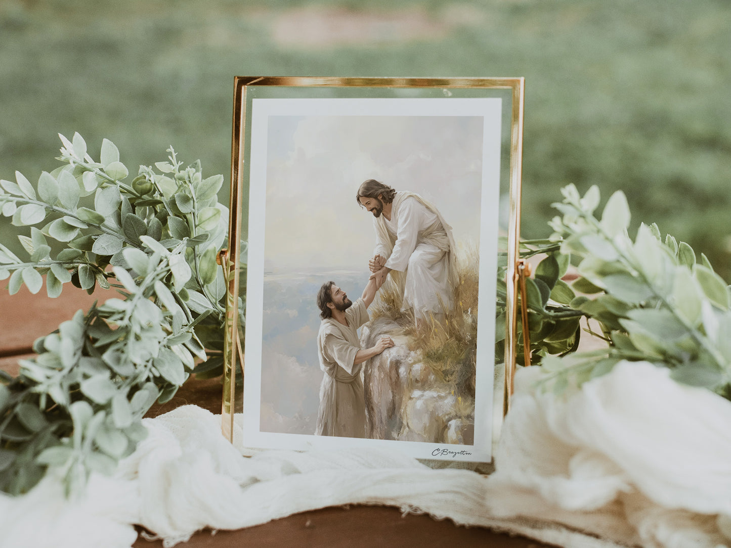 Reaching for Him #2 | Signed Handmade Art Print