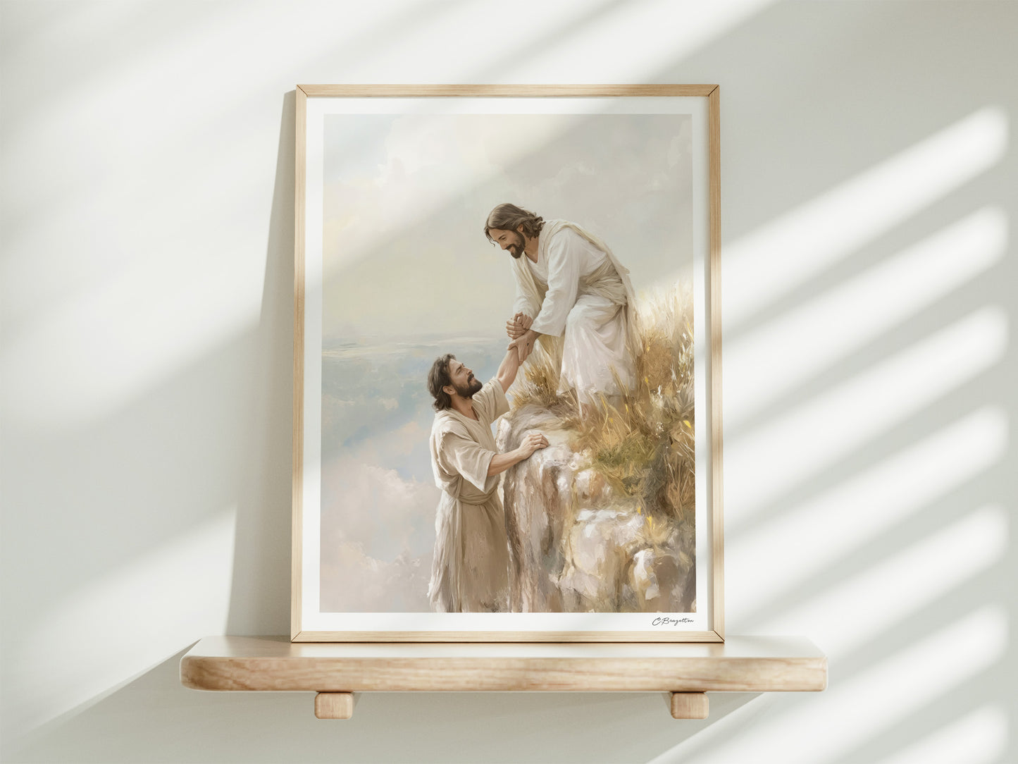 Reaching for Him #2 | Signed Handmade Art Print