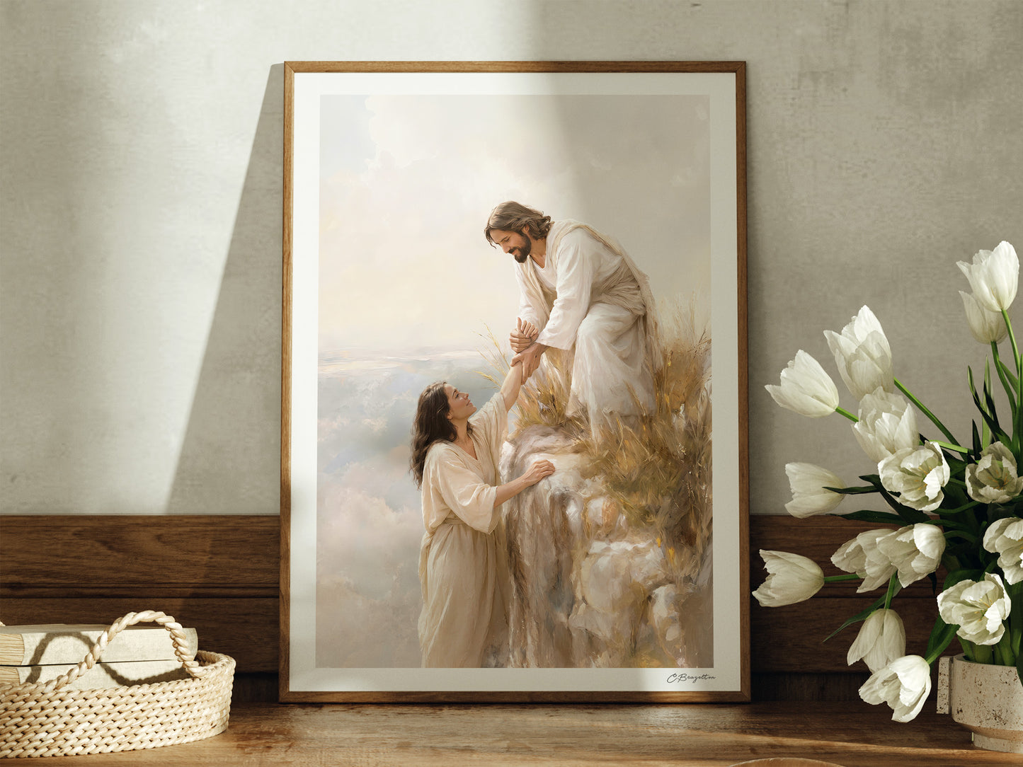 Reaching for Him #2 | Signed Handmade Art Print