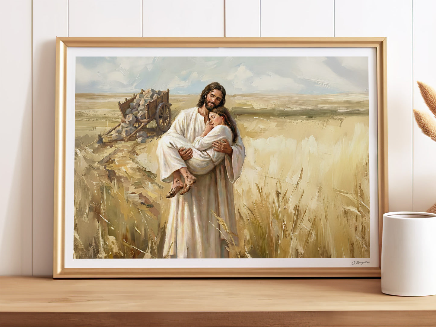 Rest in Him | Signed Handmade Art Print