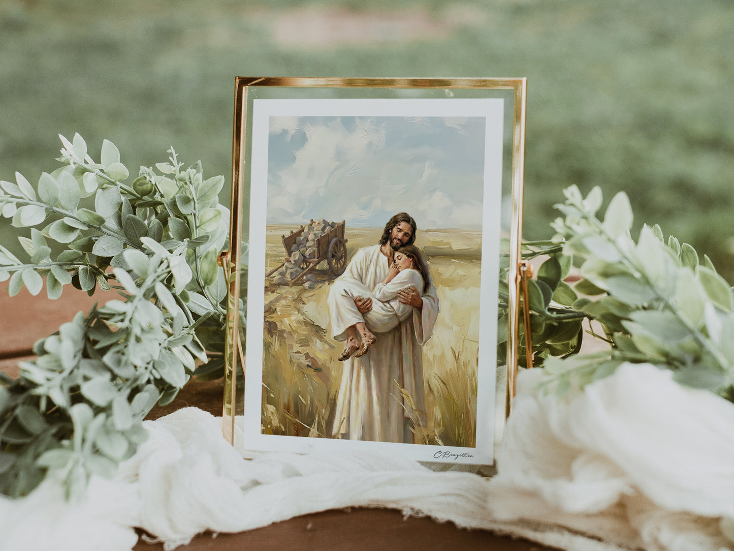 Rest in Him | Signed Handmade Art Print