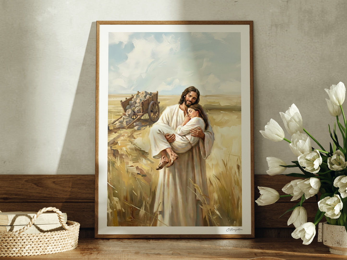 Rest in Him | Signed Handmade Art Print