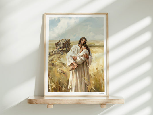 Rest in Him | Signed Handmade Art Print