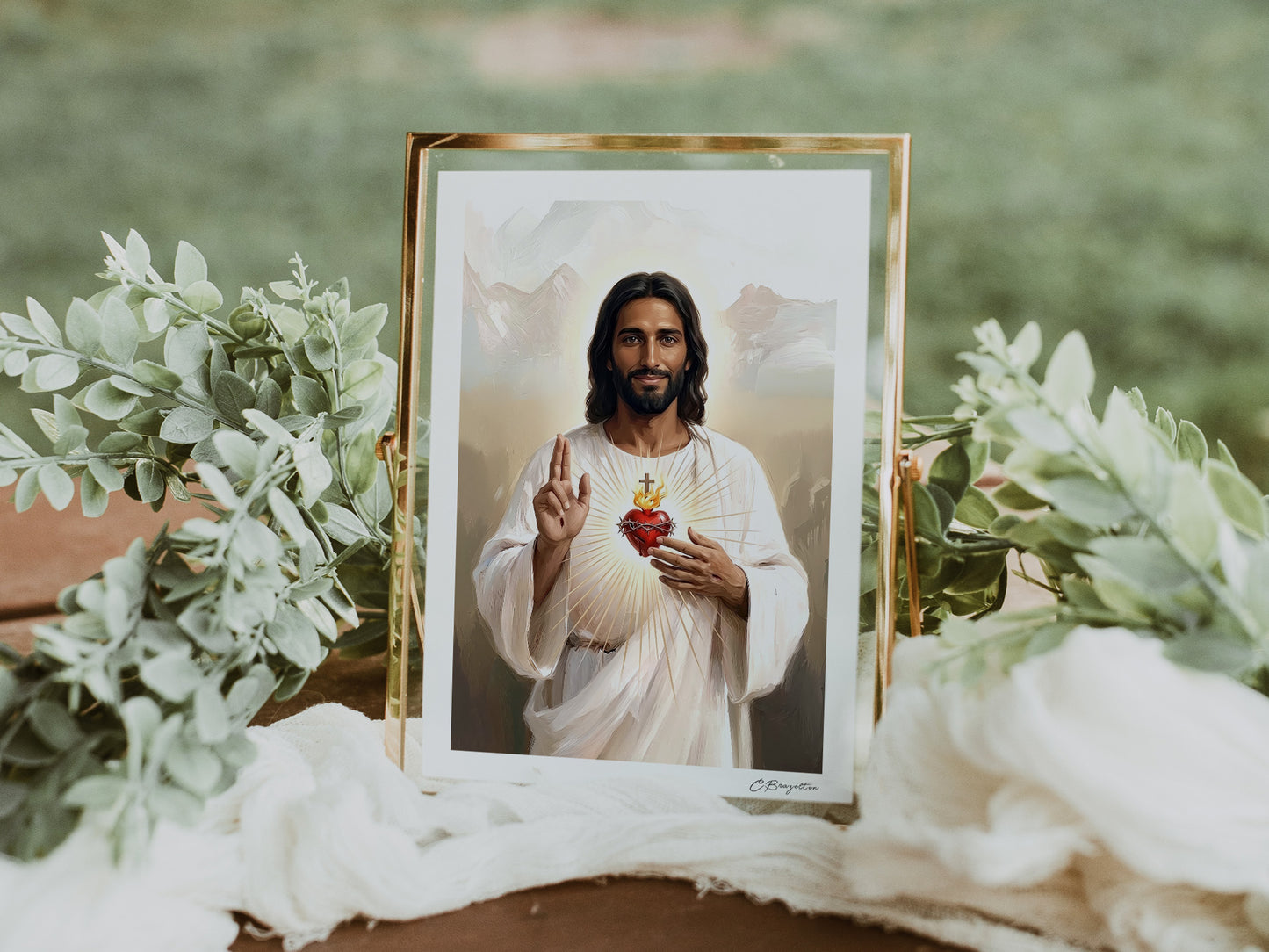 Sacred Heart #2 | Signed Handmade Art Print