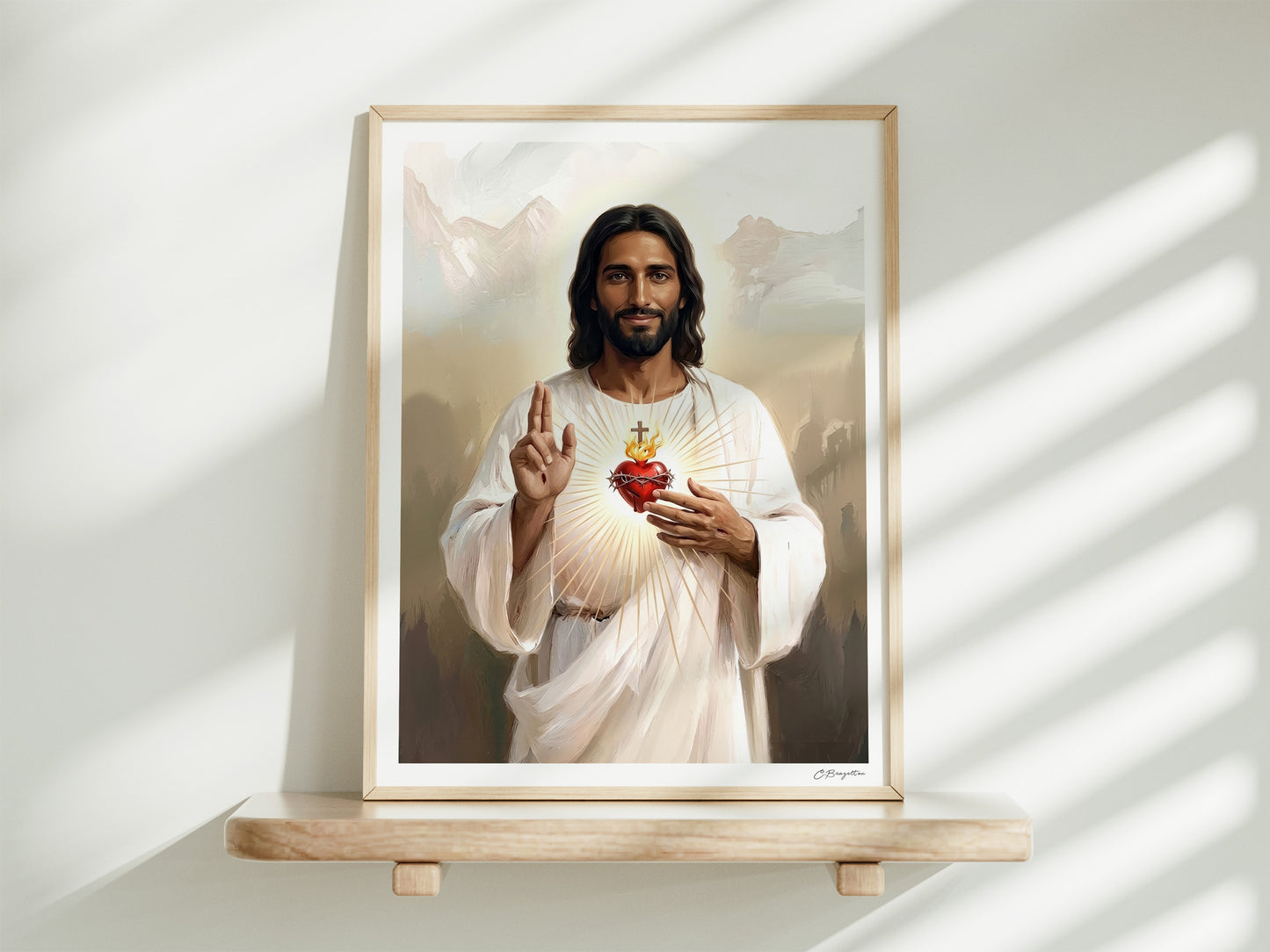 Sacred Heart #2 | Signed Handmade Art Print