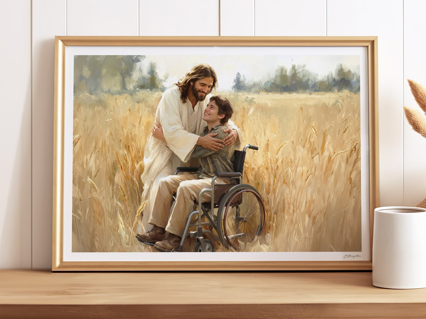Savior's Embrace | Signed Handmade Art Print