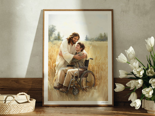 Savior's Embrace | Signed Handmade Art Print