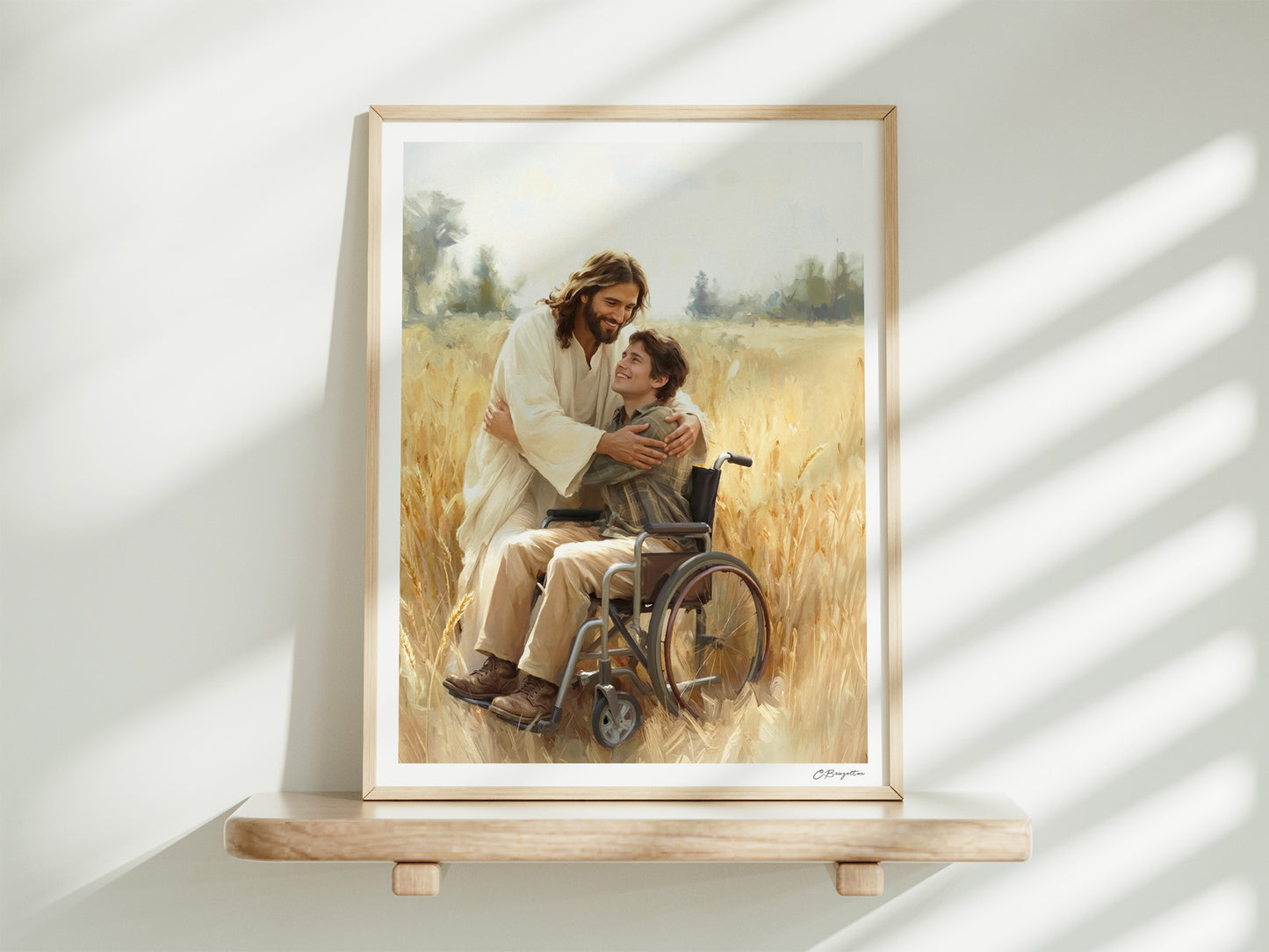 Savior's Embrace | Signed Handmade Art Print