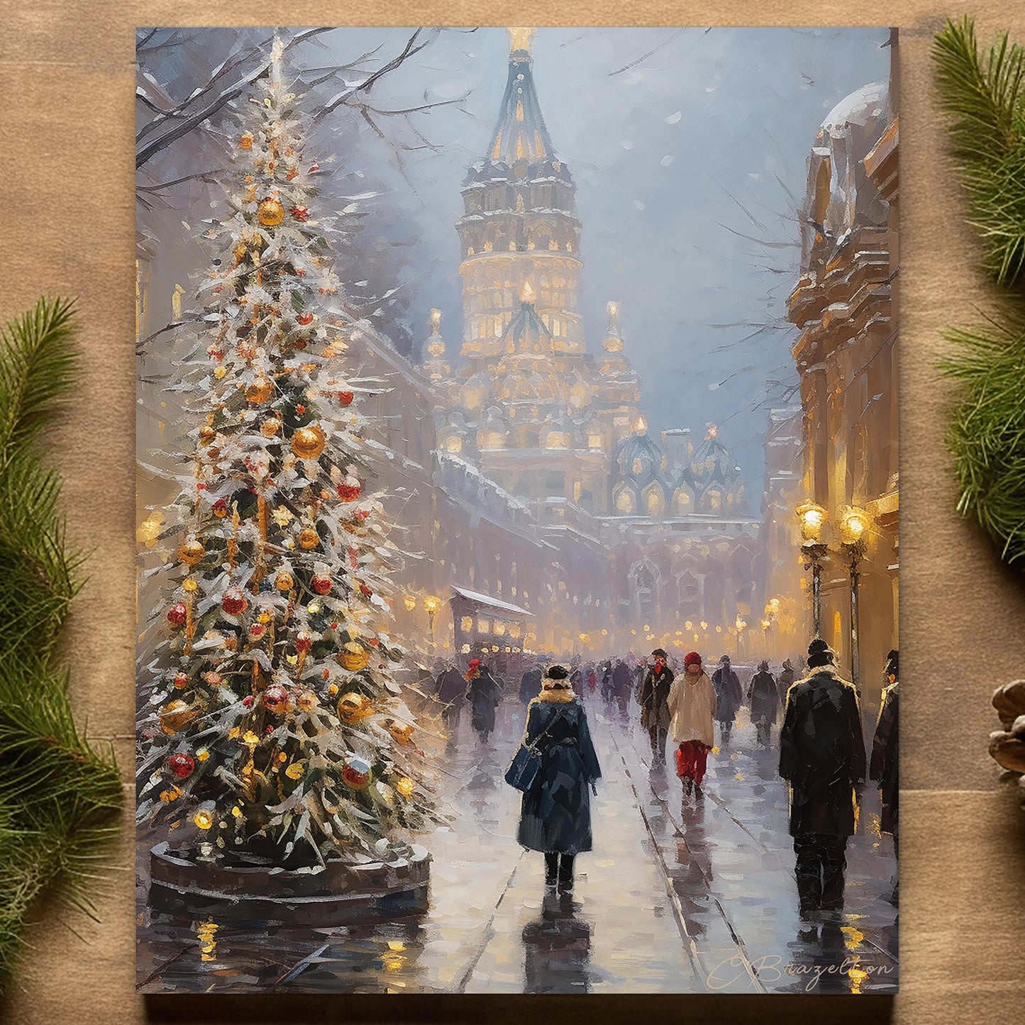 Scenes of Christmas #2 (Digital Art Print Download)