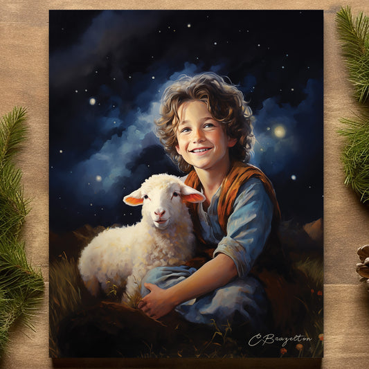 Shepherd Boy (Digital Art Print Download)