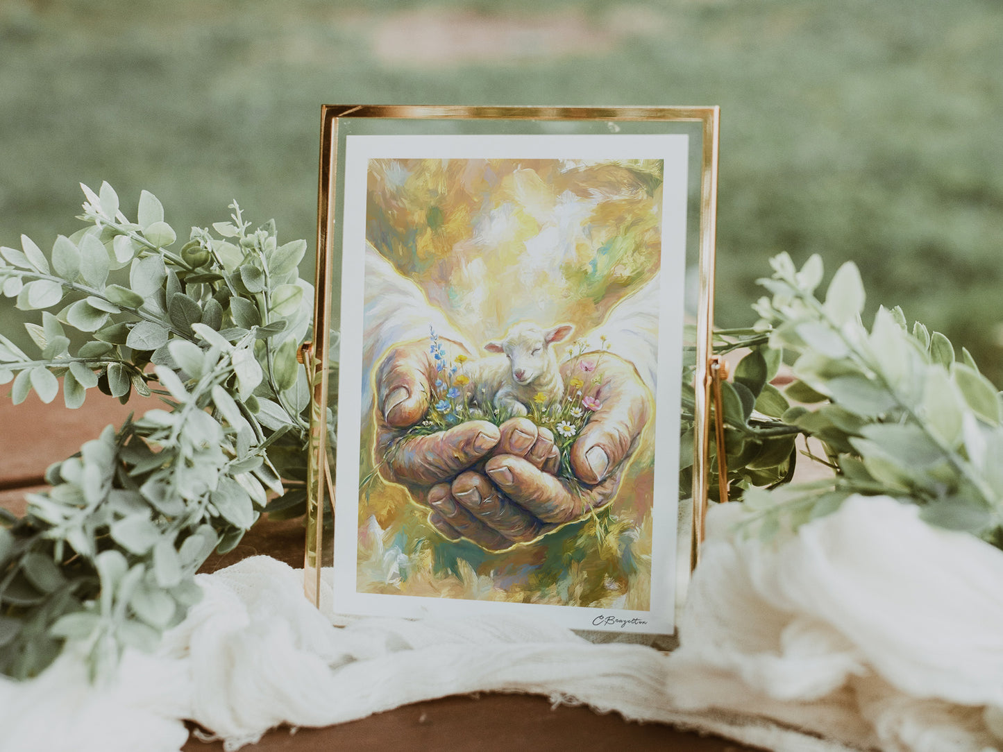 Shepherd's Care #3 | Signed Handmade Art Print