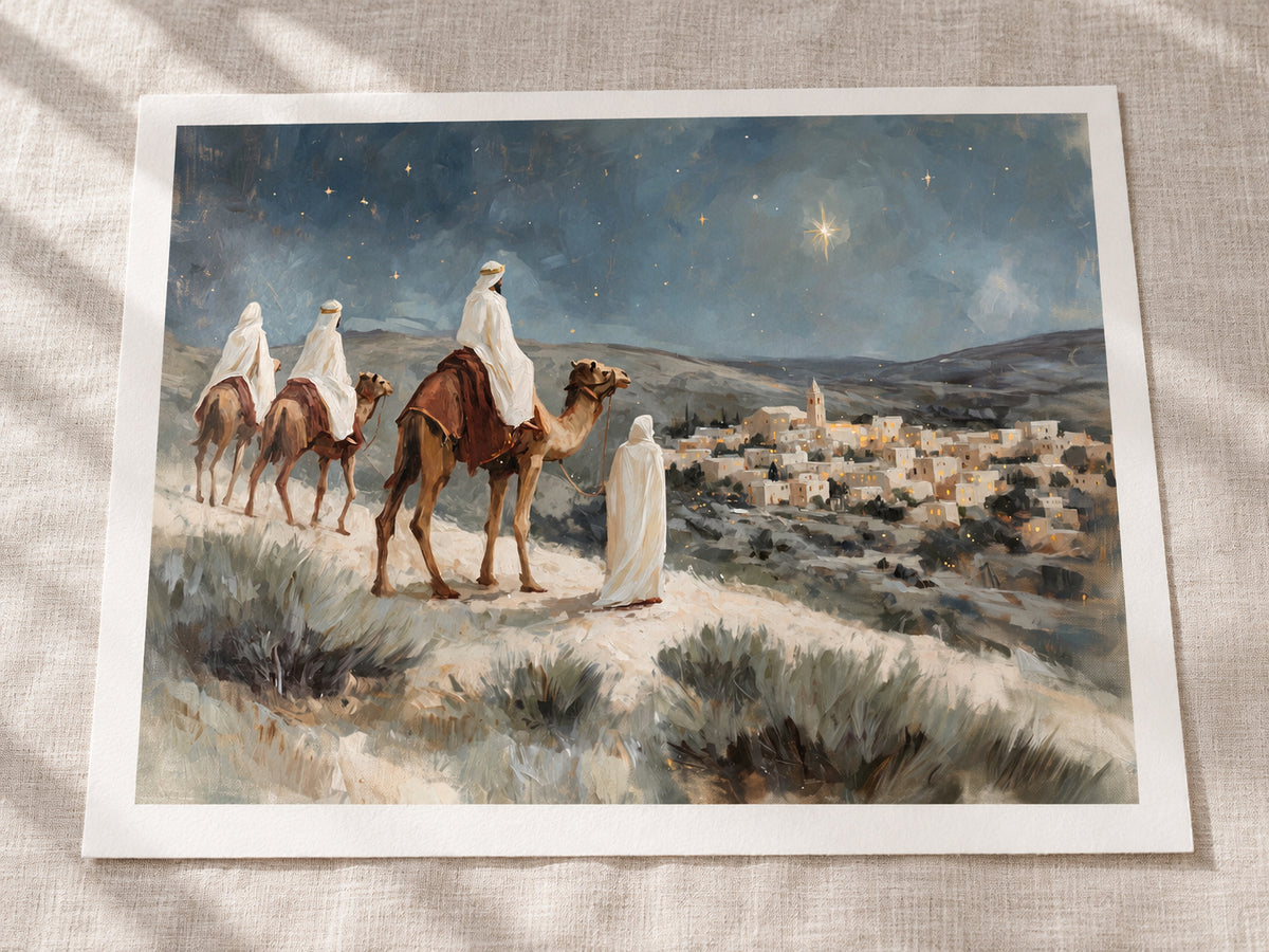 Within Sight of Bethlehem as a loose warm-white paper print with an even half-inch margin