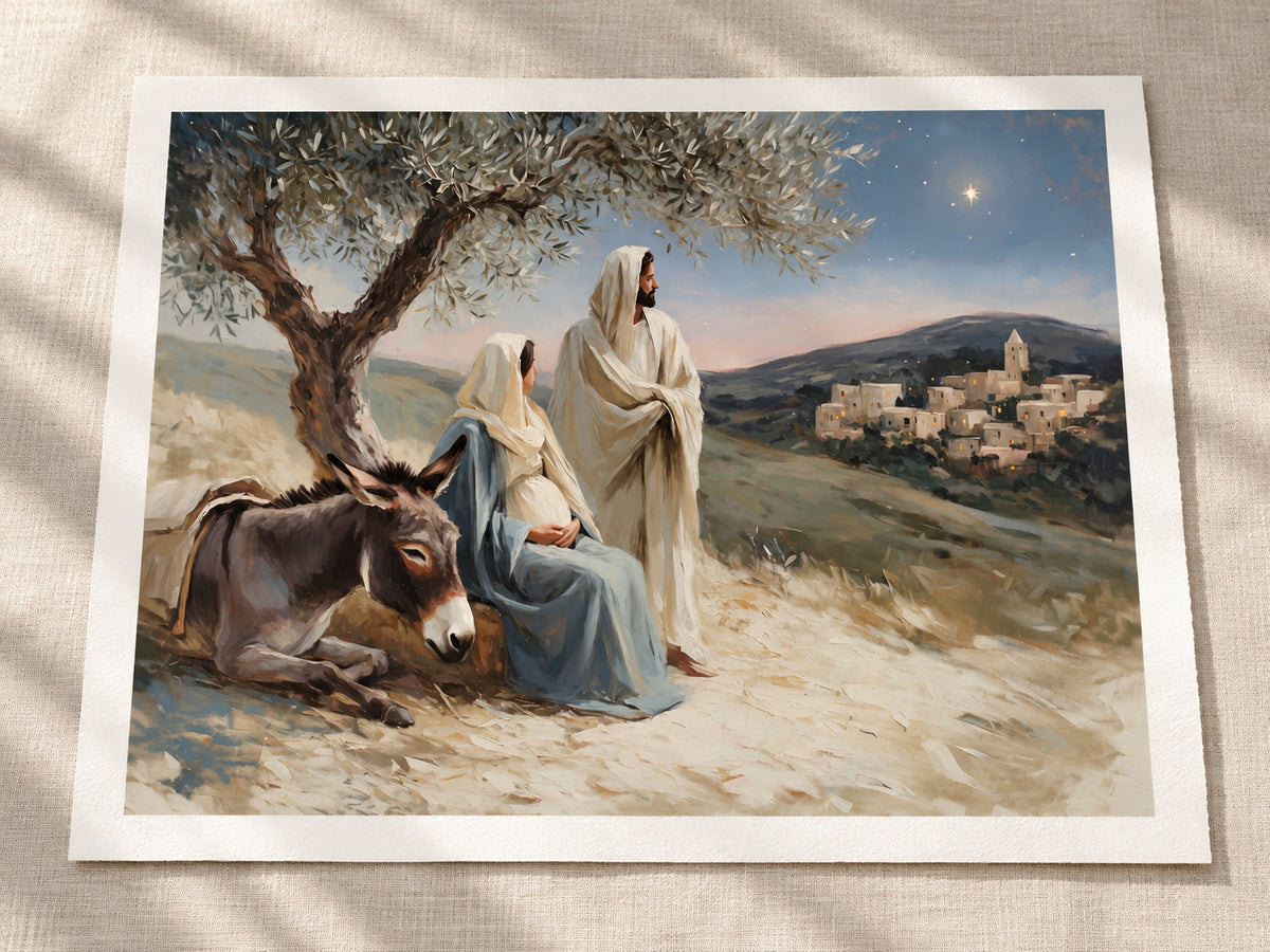A Promise Near at Hand as a loose warm-white paper print with an even half-inch margin