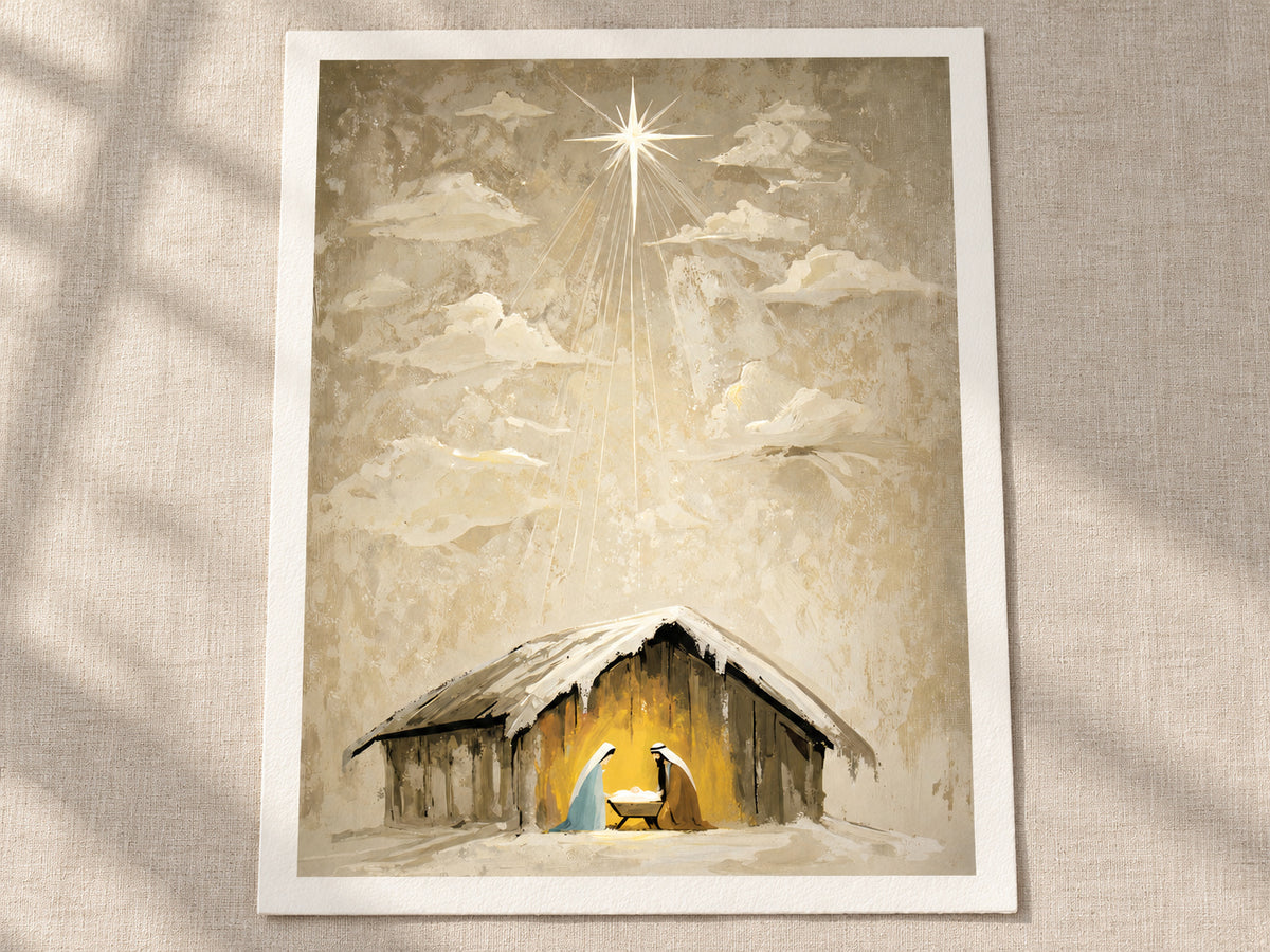 Heaven Came Down #3 as a loose warm-white paper print with an even half-inch margin