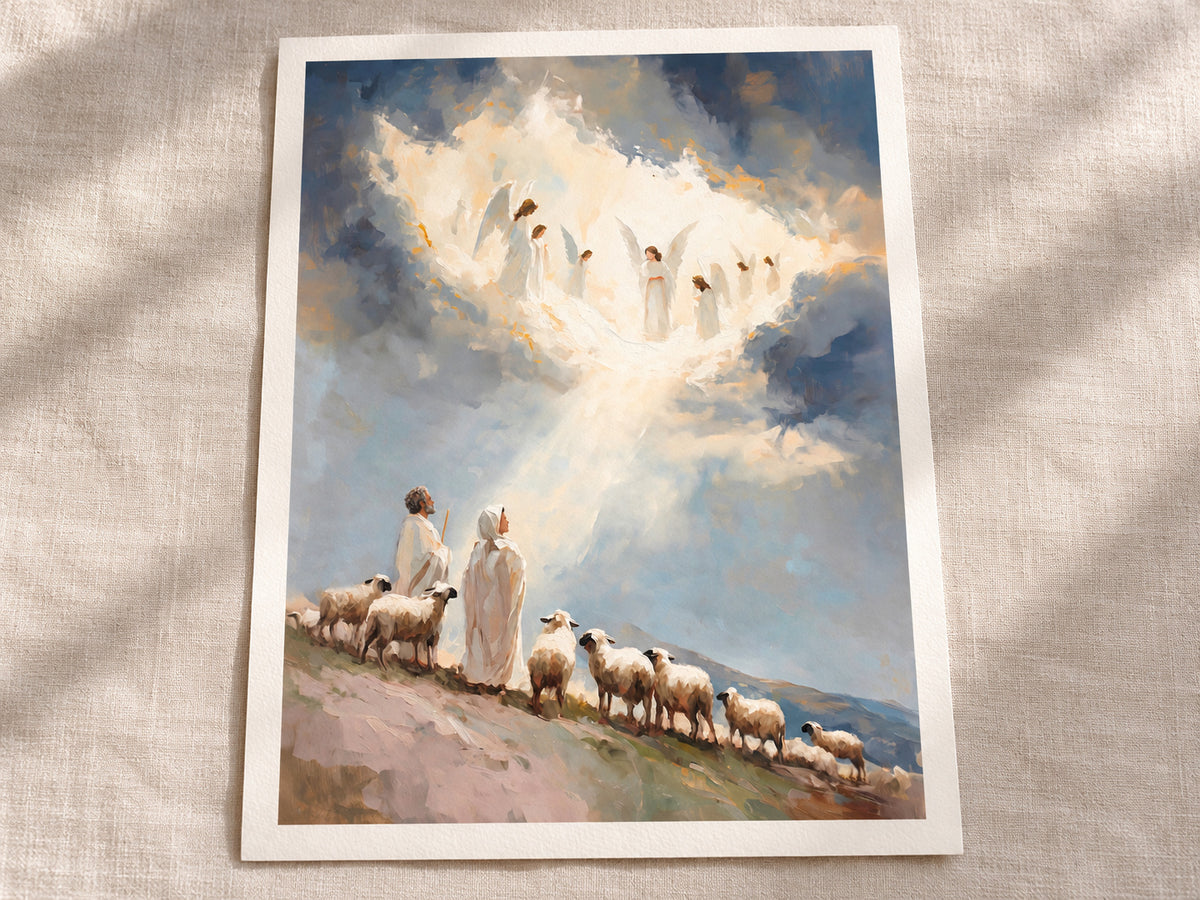 Glory in the Highest as a loose warm-white paper print with an even half-inch margin