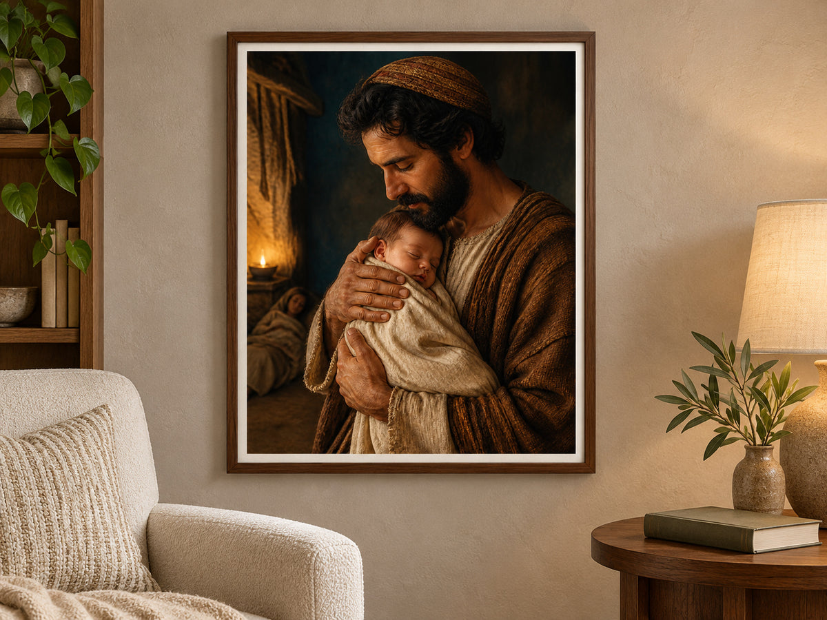 Carried by Joseph in a walnut frame beside a cream reading chair